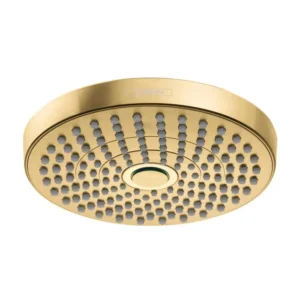 Hansgrohe Croma Select S Showerhead 180 2-Jet, 1.8 GPM in Brushed Gold Optic