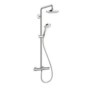 Hansgrohe Croma Select S Showerpipe 180 2-Jet, 2.0 GPM in Chrome