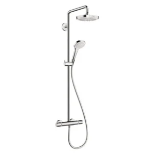 Hansgrohe Croma Select S Showerpipe 180 2-Jet, 2.0 GPM in Brushed Nickel