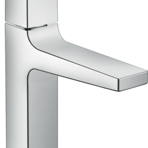 Hansgrohe Metropol Single-Hole Faucet 110 with Lever Handle and Pop-Up Drain, 1.2 GPM in Matte White