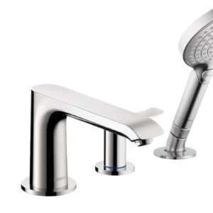 Hansgrohe Metris 4-Hole Roman Tub Set Trim with 1.75 GPM Handshower in Chrome