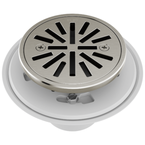 Brizo Other: 4″ Tile-In Round Shower Drain In Brushed Nickel