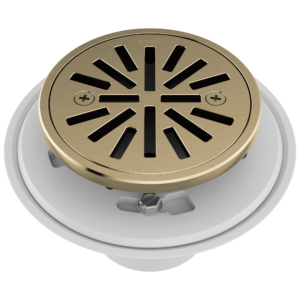 Brizo Other: 4″ Tile-In Round Shower Drain In Luxe Gold