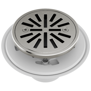 Brizo Other: 4″ Tile-In Round Shower Drain In Luxe Nickel