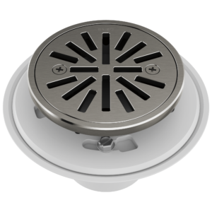Brizo Other: 4″ Tile-In Round Shower Drain In Luxe Steel