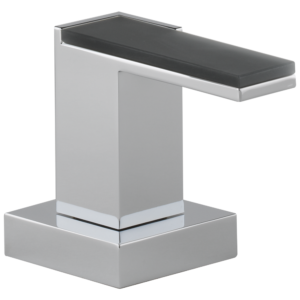 Brizo Sider®: Roman Tub Faucet Solar Gray Glass Lever Handle Kit In Chrome
