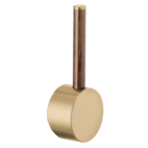 Brizo Odin®: Pull-Down Faucet Wood Lever Handle Kit In Luxe Gold / Wood