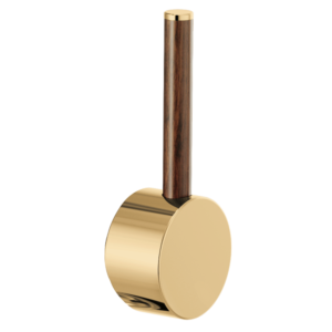 Brizo Odin®: Pull-Down Faucet Wood Lever Handle Kit In Polished Gold / Wood