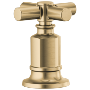 Brizo Invari®: Roman Tub Faucet Cross Handle Kit In Luxe Gold