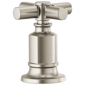 Brizo Invari®: Roman Tub Faucet Cross Handle Kit In Luxe Nickel