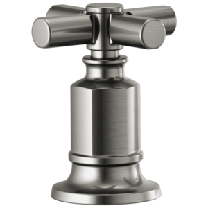 Brizo Invari®: Roman Tub Faucet Cross Handle Kit In Luxe Steel
