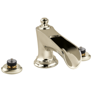 Brizo Rook®: Roman Tub with Channel Spout – Less Handles In Polished Nickel