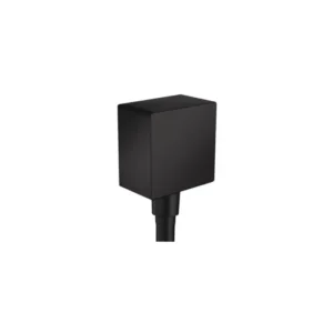 Hansgrohe FixFit Wall Outlet Square with Check Valves in Matte Black