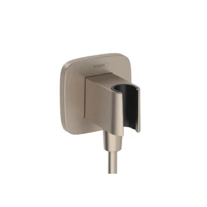 Hansgrohe FixFit Q Wall Outlet with Handshower Holder in Brushed Bronze