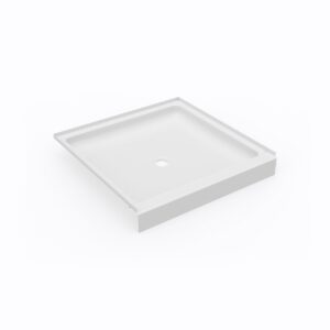 Swan 36 x 36 Swanstone Alcove Shower Pan with Center Drain in White