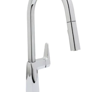 Huntington Brass Loma Single Hole Pull-Down Kitchen Faucet In Chrome