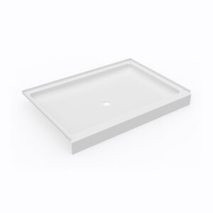 Swan 34 x 48 Swanstone Alcove Shower Pan with Center Drain in White