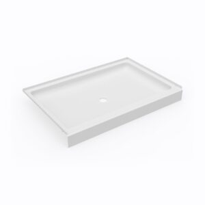 Swan 32 x 48 Swanstone Alcove Shower Pan with Center Drain in White