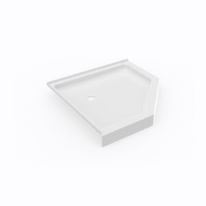 Swan 38 x 38 Swanstone Corner Shower Pan with Center Drain in White