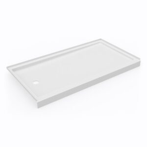 Swan 32 x 60 Swanstone Alcove Shower Pan with Left Hand Drain in White